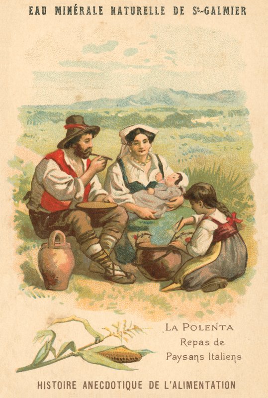 Polenta, comida de campesinos italianos de French School