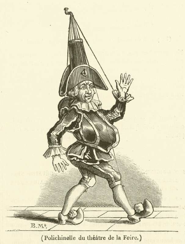 Polichinela del teatro de la Feria (grabado) de French School