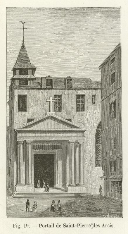 Portada de Saint-Pierre des Arcis de French School