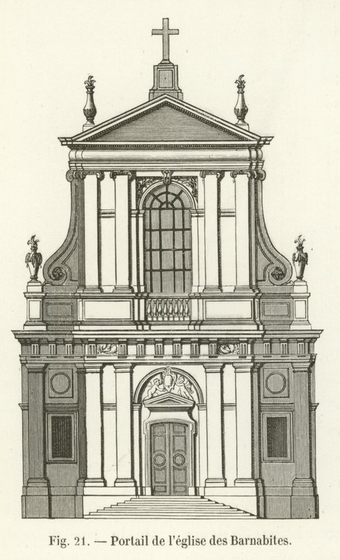 Portada de la iglesia de los Barnabitas de French School