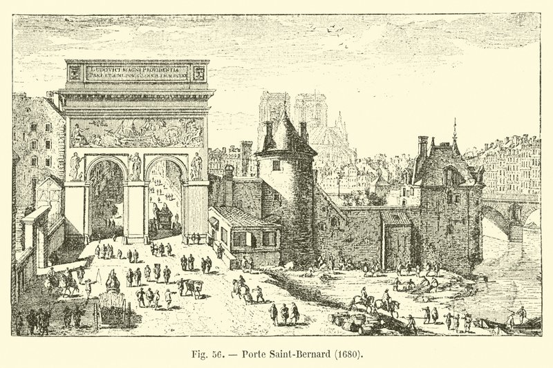 Porte Saint-Bernard, 1680 de French School