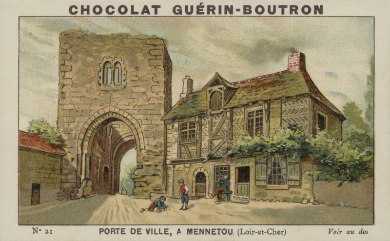 Puerta de la Ciudad, en Mennetou, Loir-et-Cher de French School