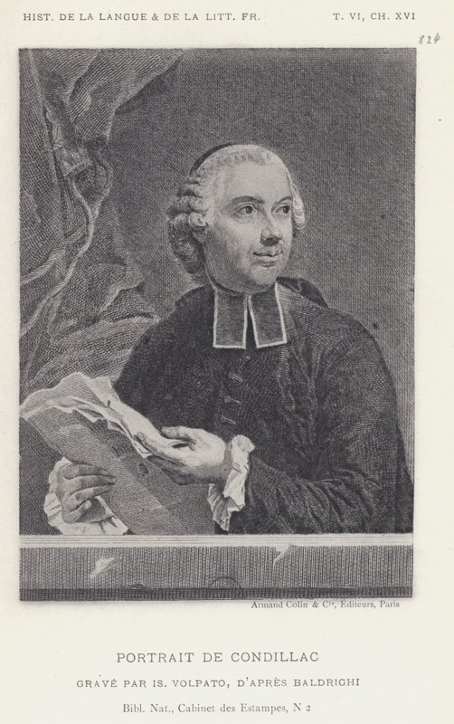 Retrato de Condillac de French School