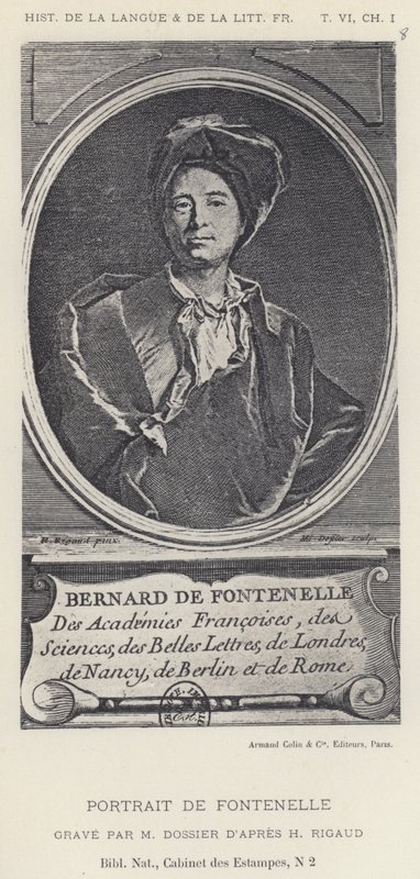 Retrato de Fontenelle de French School