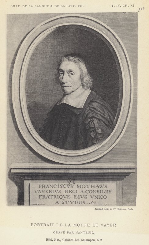 Retrato de La Mothe Le Vayer de French School
