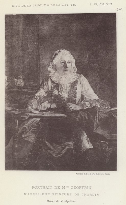 Retrato de Mme Geoffrin de French School