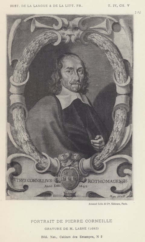 Retrato de Pierre Corneille de French School