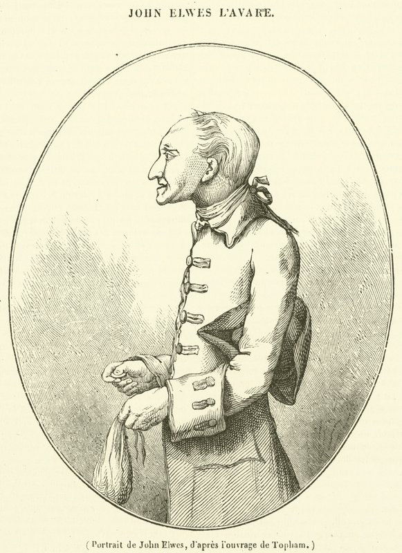 Retrato de John Elwes (grabado) de French School