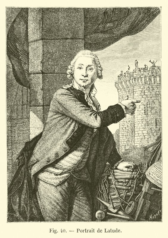 Retrato de Latude de French School