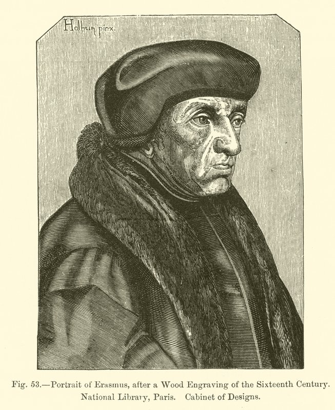 Retrato de Erasmo de French School