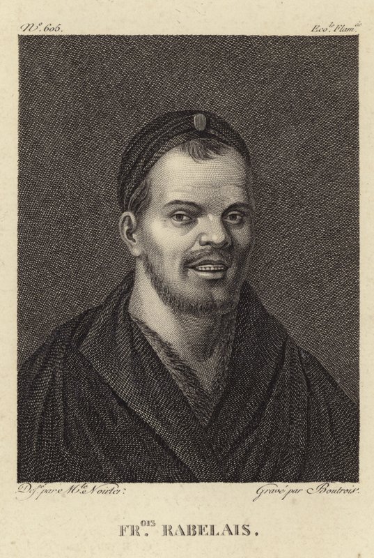 Retrato de François Rabelais de French School