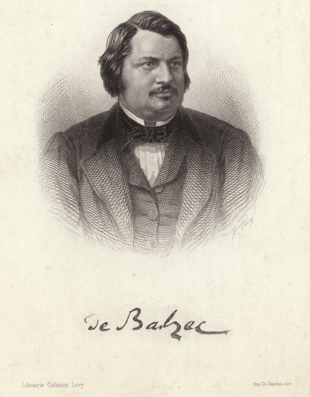 Retrato de Honoré de Balzac de French School