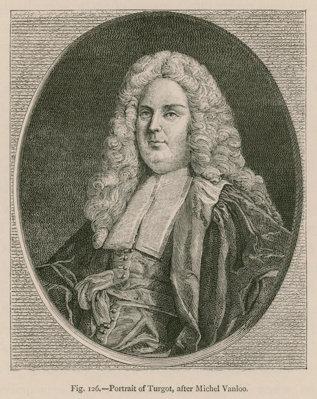 Retrato de Turgot, después de Michel Vanloo de French School