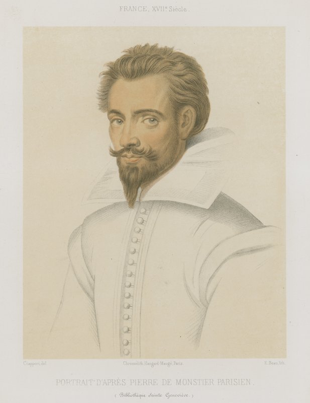 Retrato de un hombre con barba puntiaguda de French School