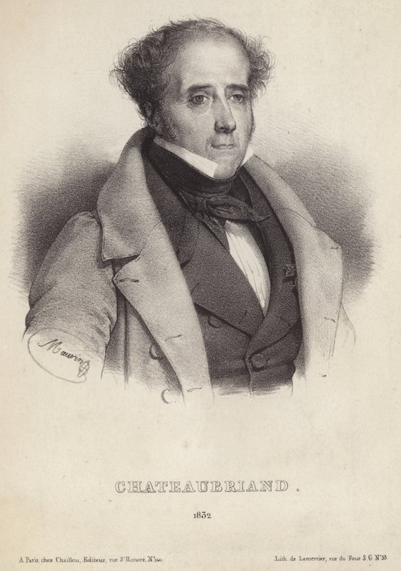 Retrato del vizconde de Chateaubriand de French School