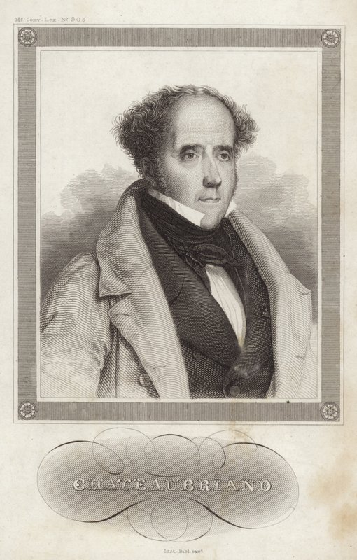 Retrato del vizconde de Chateaubriand de French School
