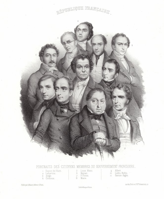 Retratos de los Ciudadanos Miembros del Gobierno Provisional de French School