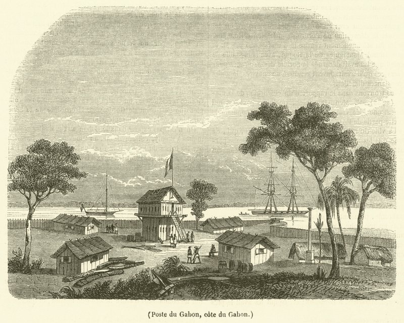 Poste del Gabón, costa del Gabón de French School