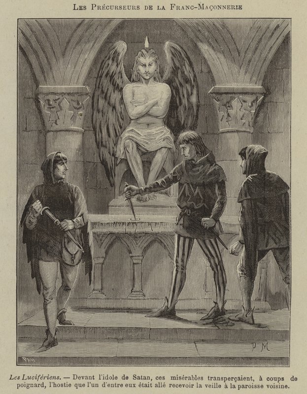 Precursores de la masonería: los Luciferianos (grabado) de French School