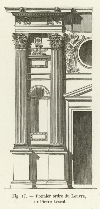 Primer orden del Louvre, por Pierre Lescot de French School