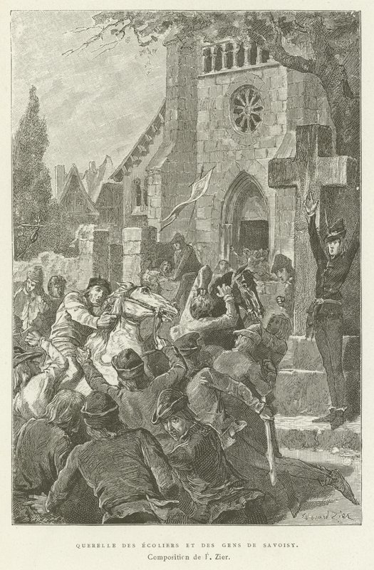 Disputa entre estudiantes y el pueblo de Savoisy de French School