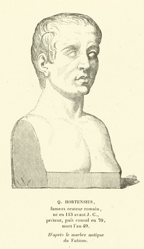 Quinto Hortensio, político y orador optimado romano de French School