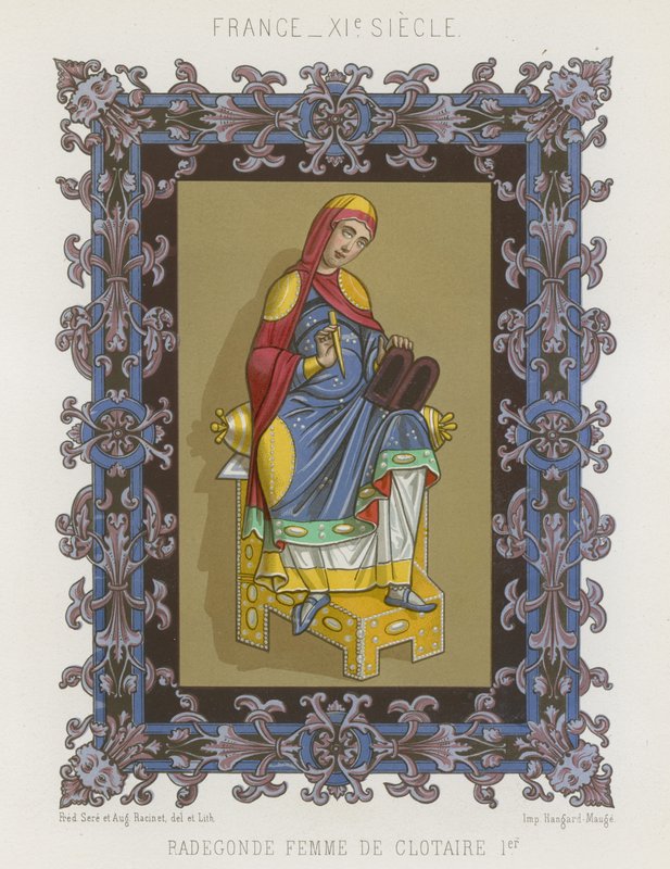 Radegunda, esposa de Clotario I de French School