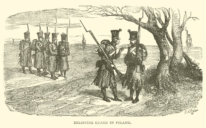 Relevo de guardia en Polonia de French School