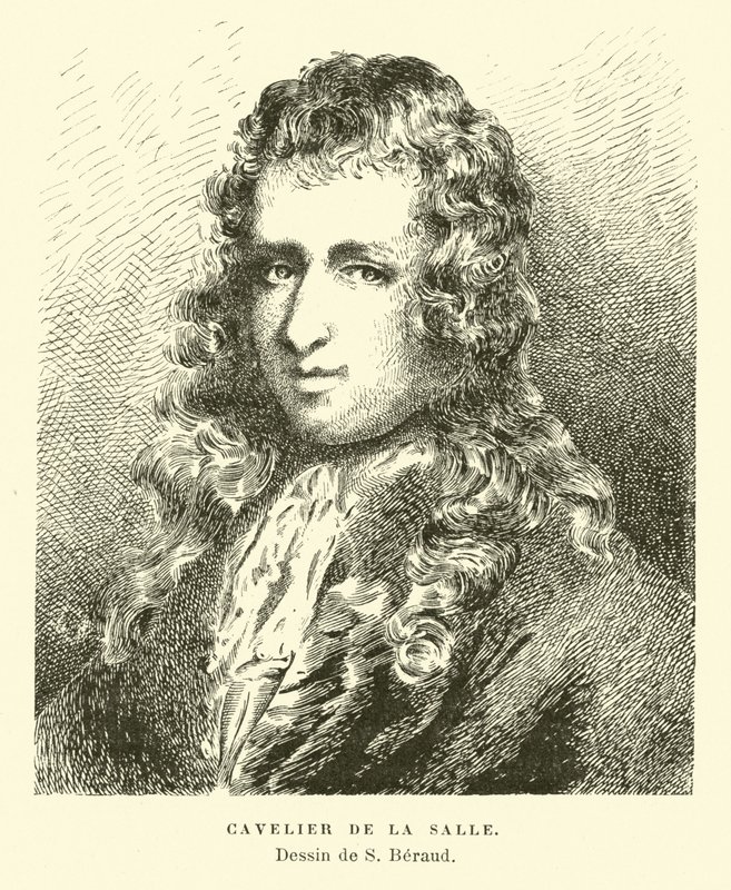 René-Robert Cavalier de La Salle, explorador francés de French School