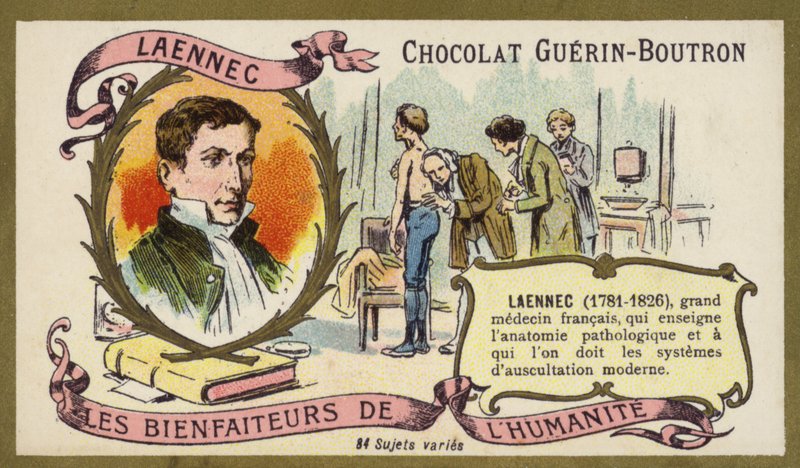 Rene Laennec, médico francés e inventor del estetoscopio de French School
