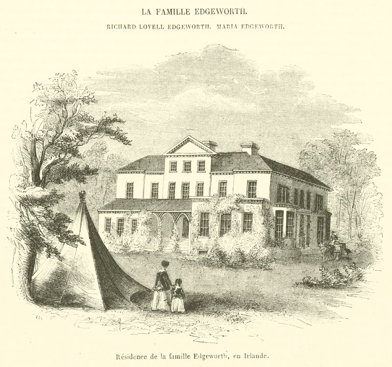 Residencia de la familia Edgeworth, en Irlanda de French School