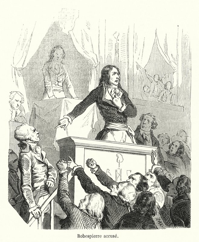 Robespierre acusado de French School