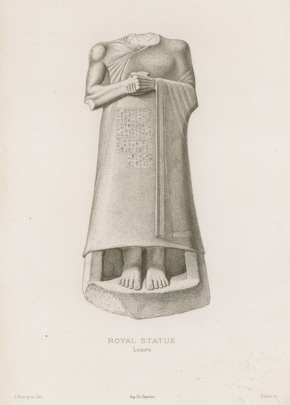 Estatua Real, Louvre de French School