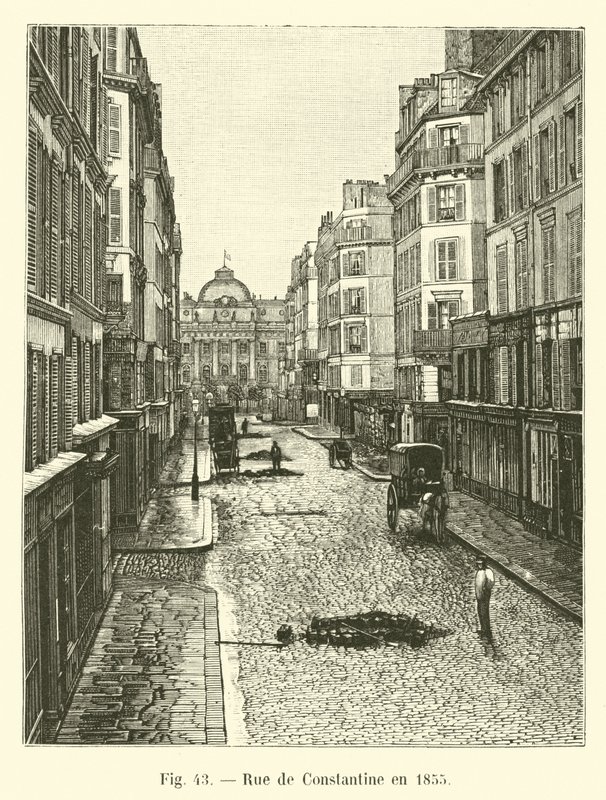 Calle de Constantine en 1855 de French School