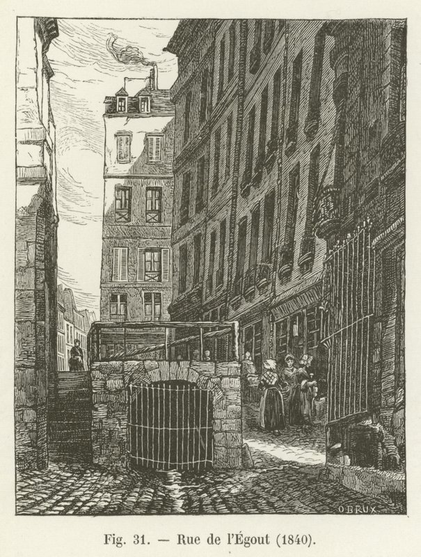Calle del Alcantarillado, 1840 de French School