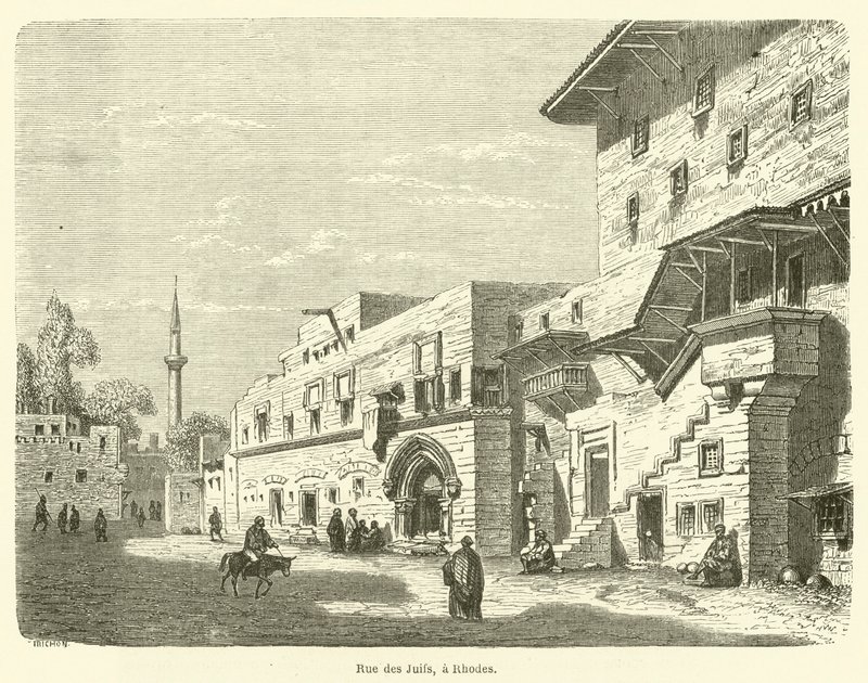 Calle de los Judíos, en Rodas de French School