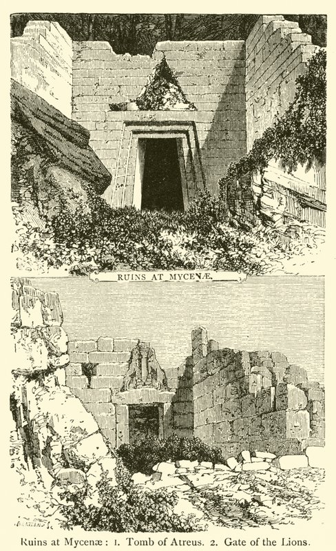 Ruinas en Micenas de French School