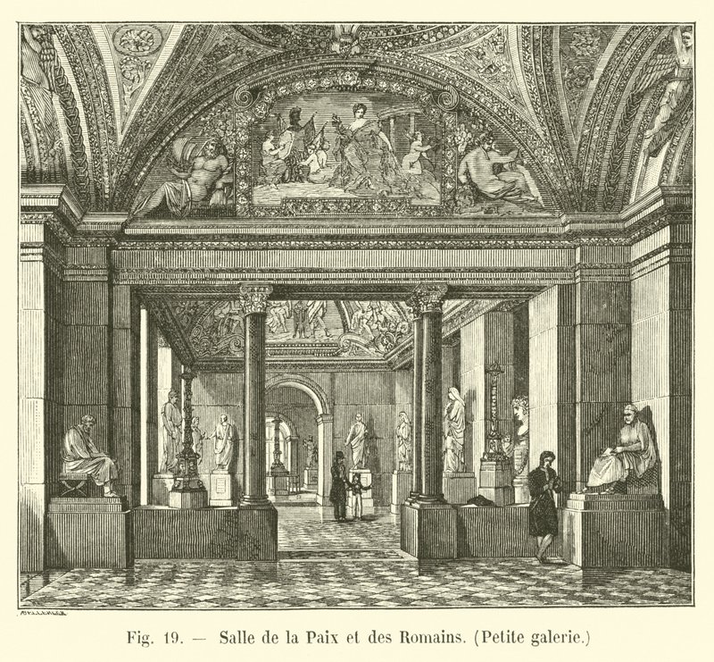 Sala de la Paz y de los Romanos, Pequeña galería de French School