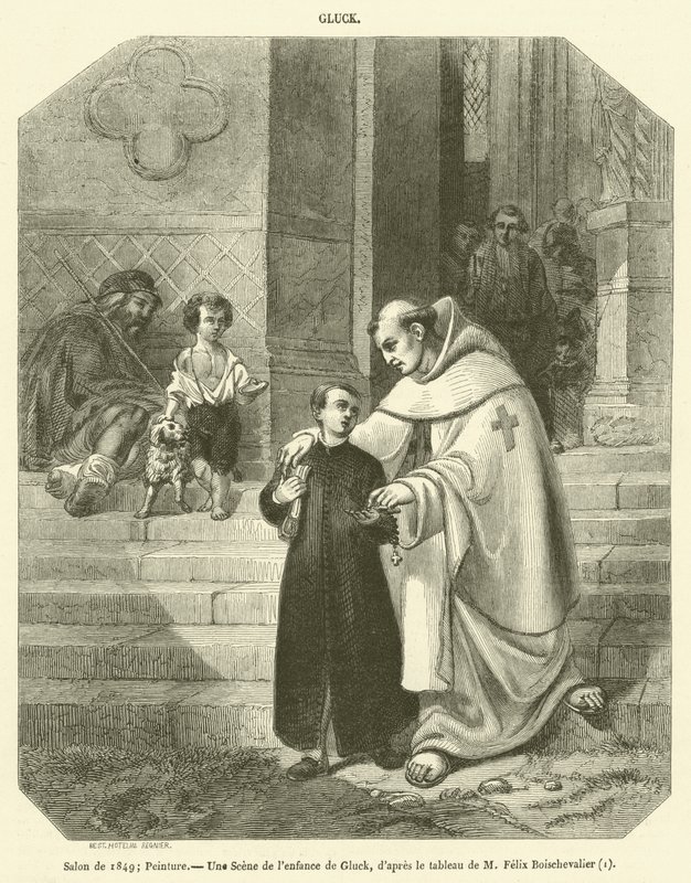 Salón de 1849, Pintura, Una Escena de la infancia de Gluck de French School