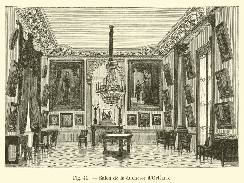 Salón de la duquesa de Orleans de French School