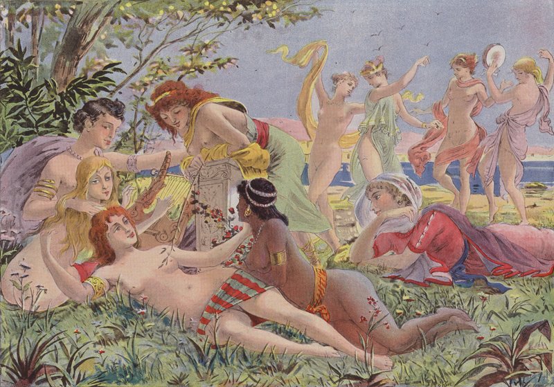 Safo en Lesbos de French School
