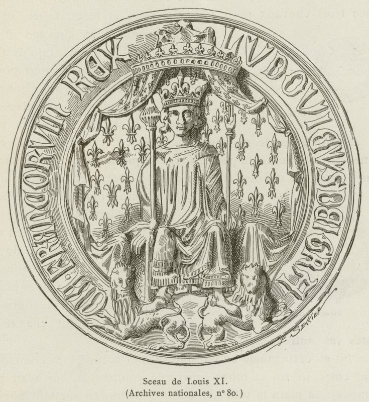 Sello de Luis XI de French School