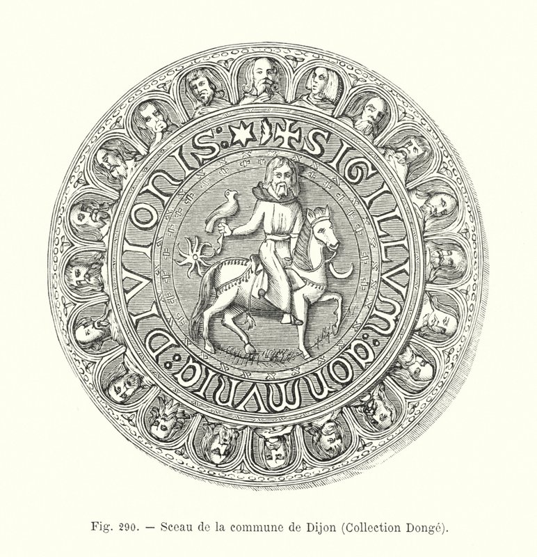 Sello de la Comuna de Dijon, Colección Donge de French School