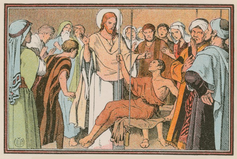 Escena de la vida de Jesús de French School