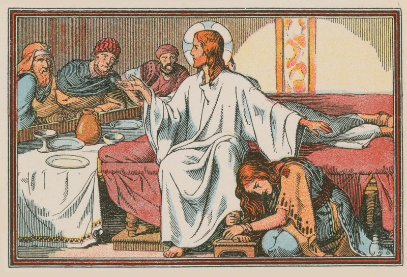 Escena de la vida de Jesús de French School
