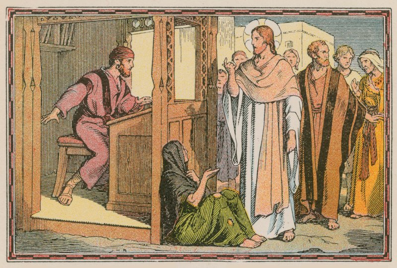 Escena de la vida de Jesús de French School