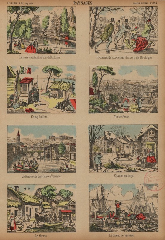 Escenas y paisajes de French School