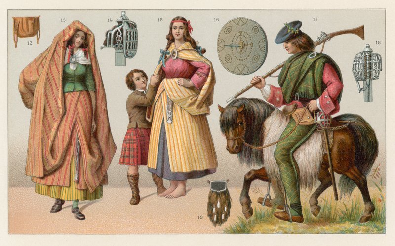 Traje de Escocia de French School