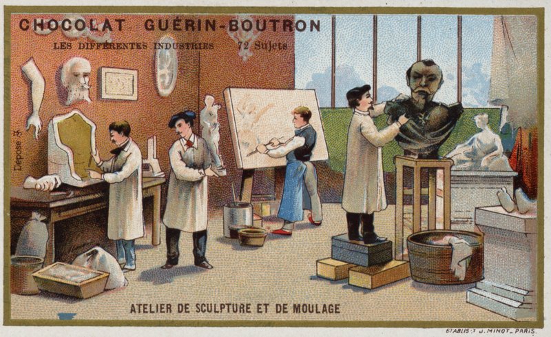 Taller de escultura y moldeado de French School