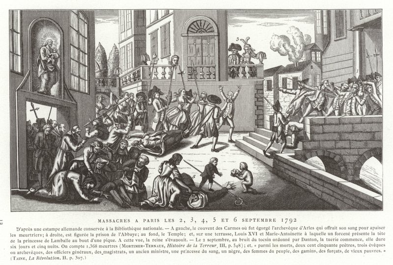 Masacres de septiembre, París, Revolución Francesa, 1792 de French School